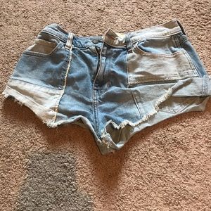 Denim shorts